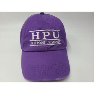High Point University Panthers Split Bar Distressed Strapback Hat Cap HPU NCAA
